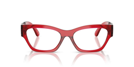 Versace Eyeglasses VE3367U 5495 52mm Transparent Red / Demo Lens