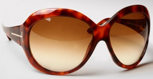 Tom Ford Anna Sunglasses TF64 379 64mm Havana / Brown Gradient Lens (VINTAGE)