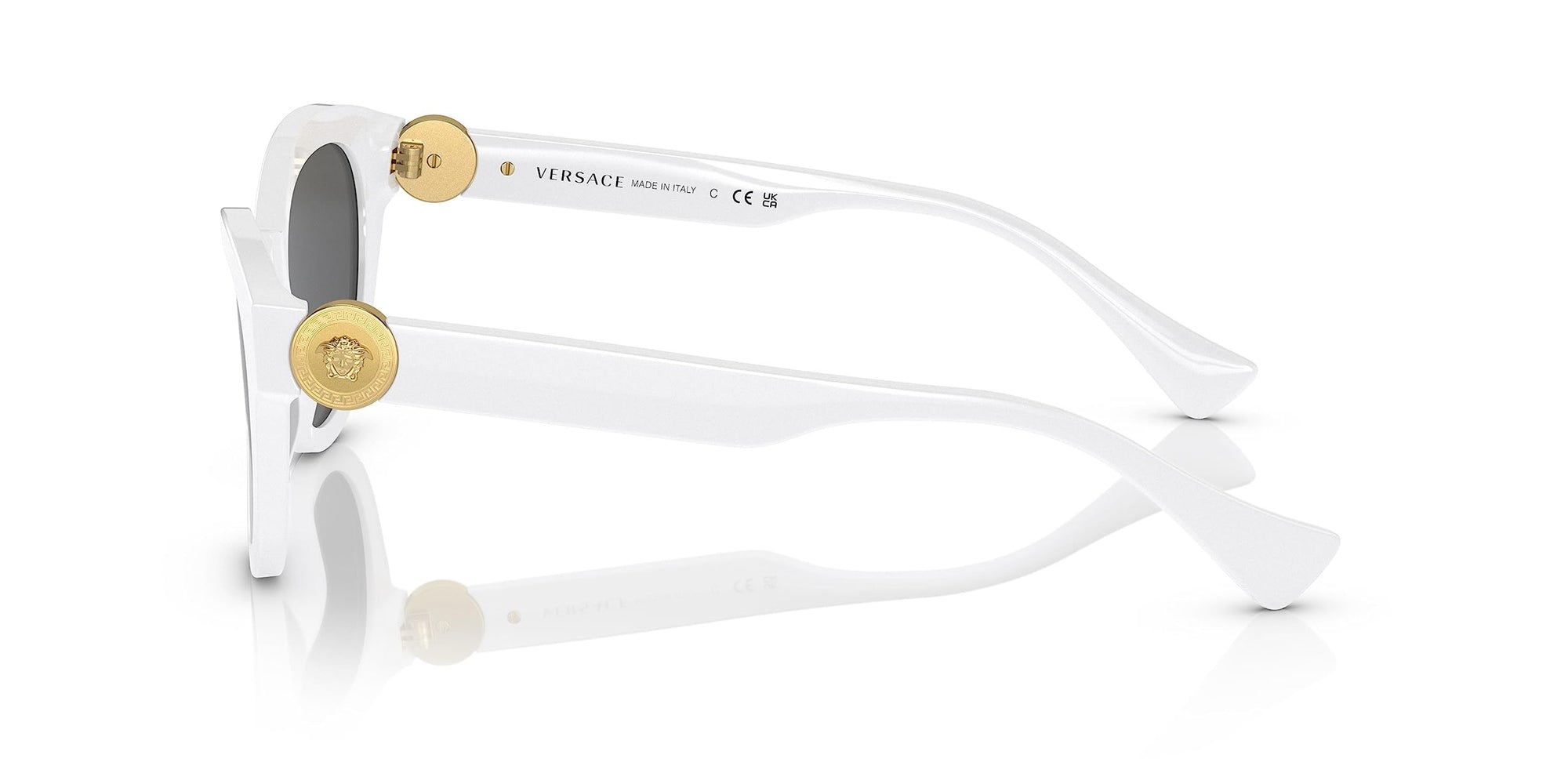 Versace Sunglasses VE4435 314/87 52mm White / Dark Gray Lens