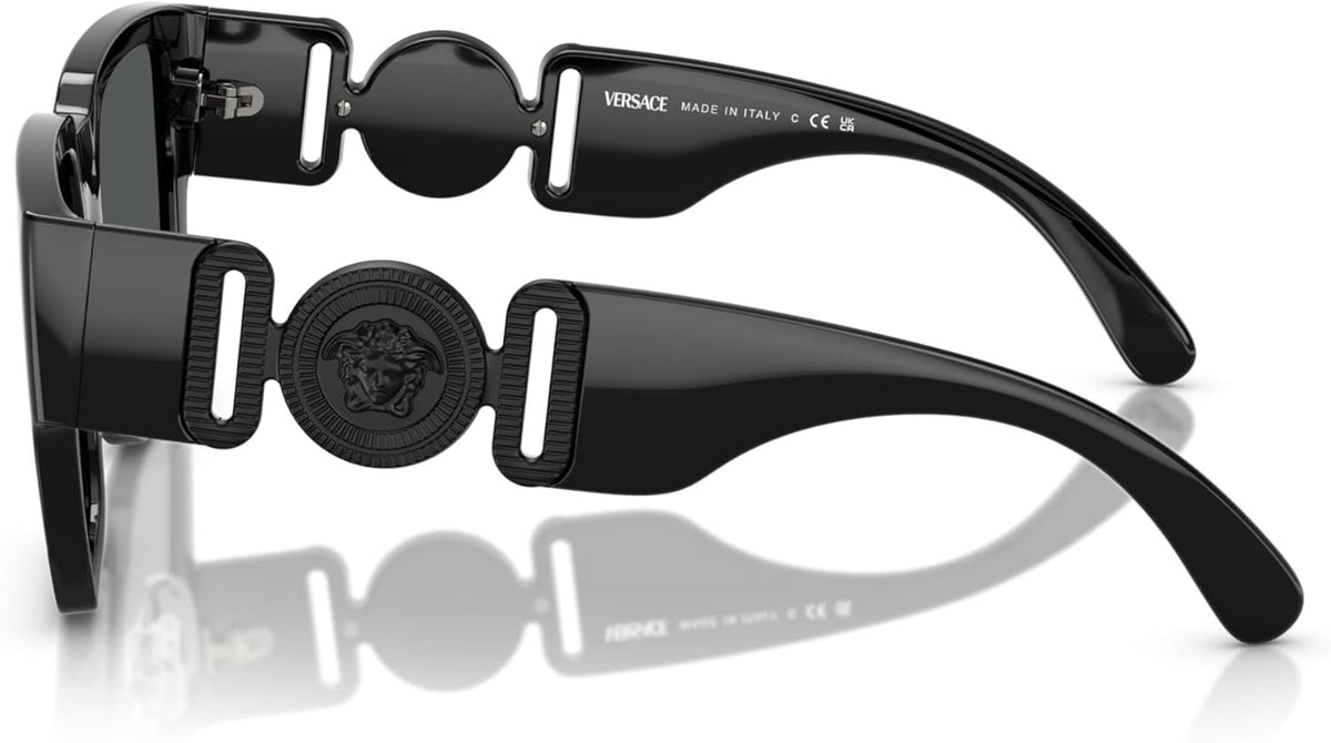 Versace Sunglasses VE4483D 536087 57mm Black / Dark Grey Lens