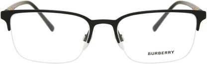Burberry BE1323 1213 Eyeglasses 54mm Black Rubber / Clear Demo Lens