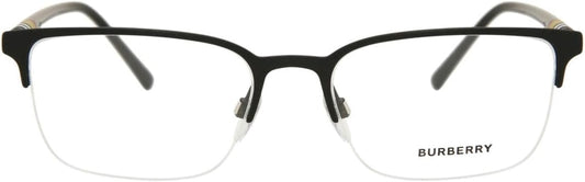 Burberry BE1323 1213 Eyeglasses 54mm Black Rubber / Clear Demo Lens