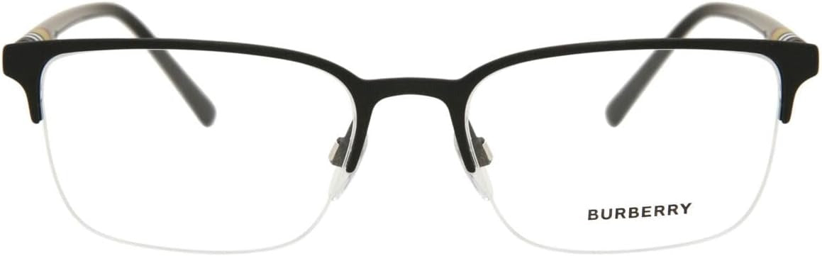 Burberry BE1323 1213 Eyeglasses 54mm Black Rubber / Clear Demo Lens