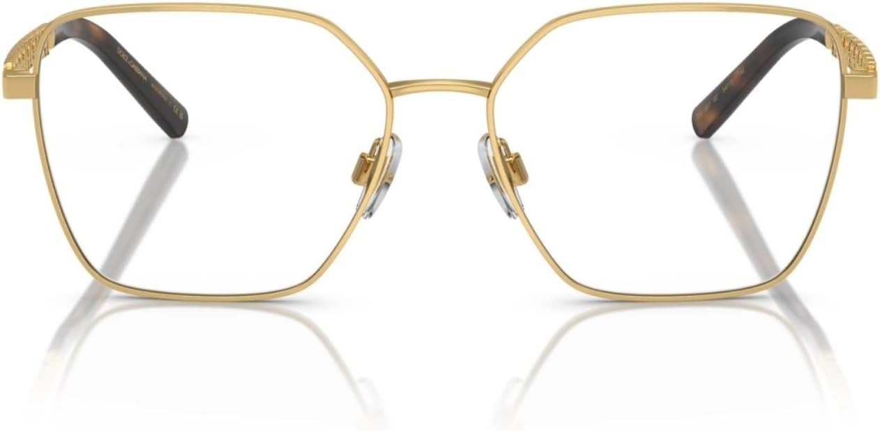 Dolce & Gabbana DG1351 02 Eyeglasses 56mm Gold / Clear Demo Lens