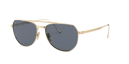 Persol Sunglasses PO5003ST 800056 54mm Gold / Light Blue Lens