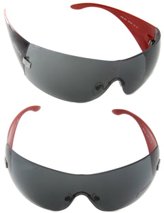 VERSACE Shield Sunglasses VE2054 100187 Black / Gray Lens