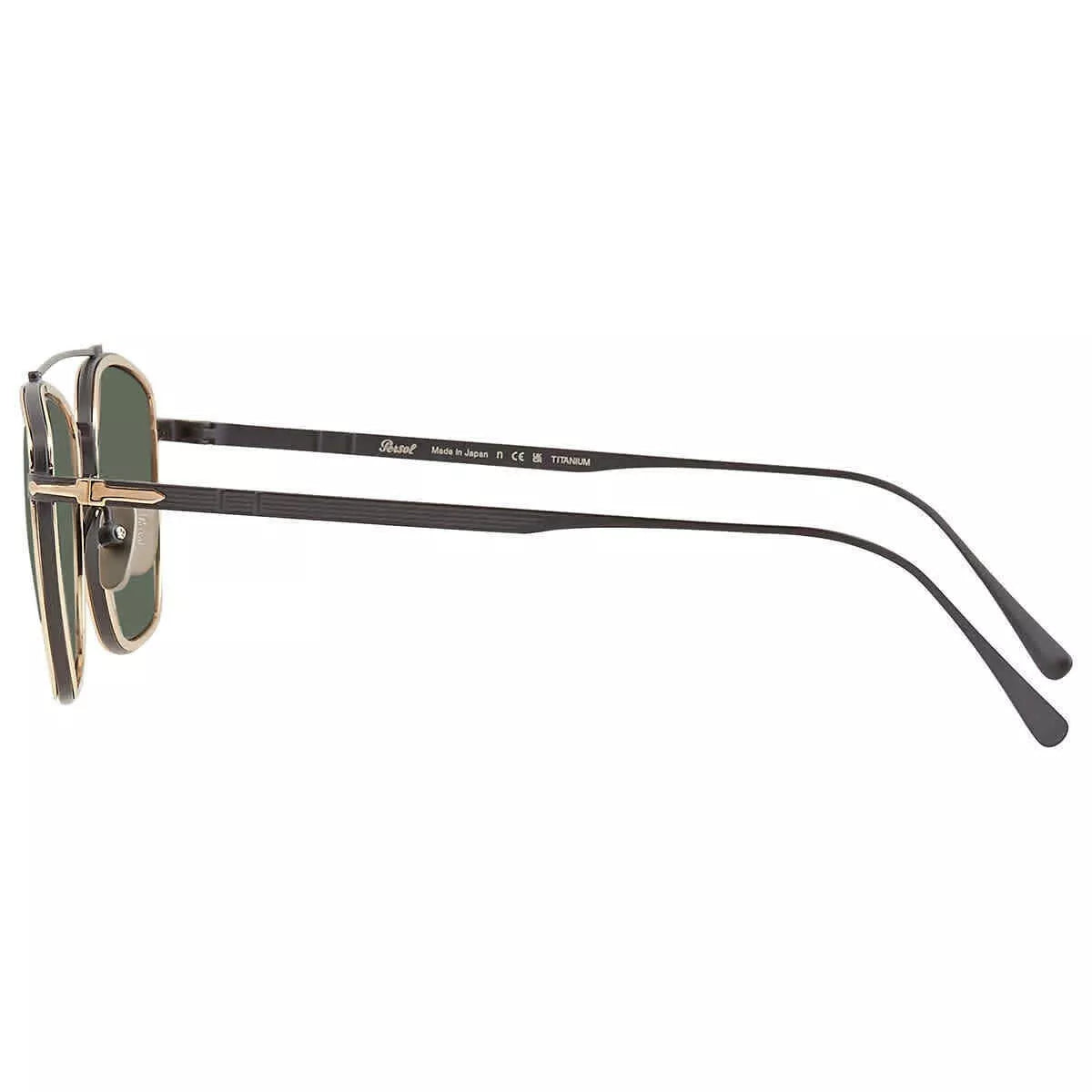 Persol Sunglasses PO5005ST 800831 50mm Black Gold / Green Lens