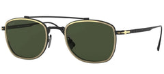 Persol Sunglasses PO5005ST 800831 50mm Black Gold / Green Lens