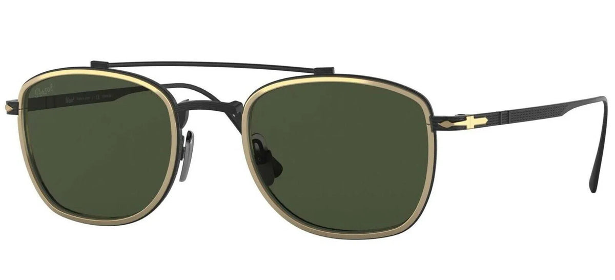 Persol Sunglasses PO5005ST 800831 50mm Black Gold / Green Lens
