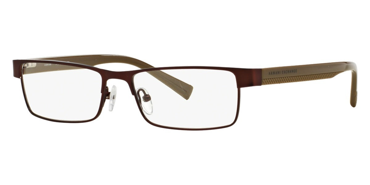 Armani Exchange Eyeglasses AX1009 6052 58mm Satin Coffee / Demo Lens