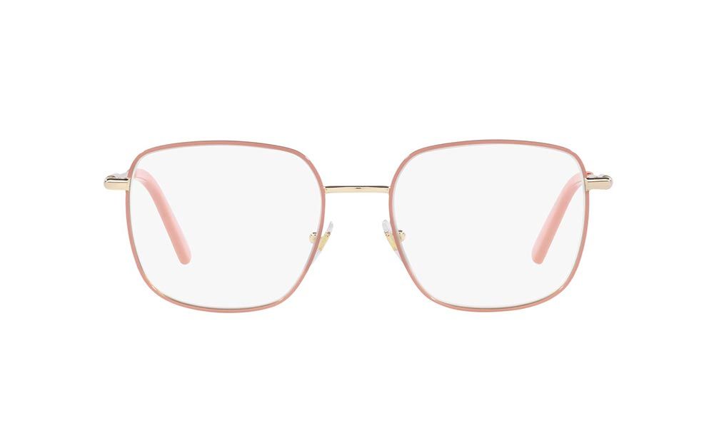 Versace Eyeglasses VE1281 1469 56mm Pale Gold Pink / Demo Lens