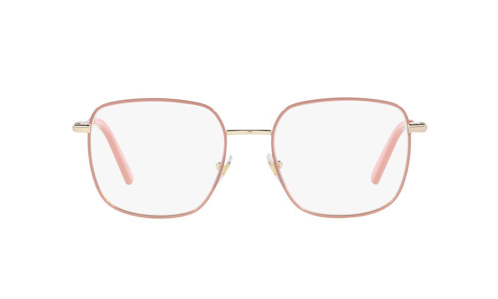 Versace Eyeglasses VE1281 1469 56mm Pale Gold Pink / Demo Lens