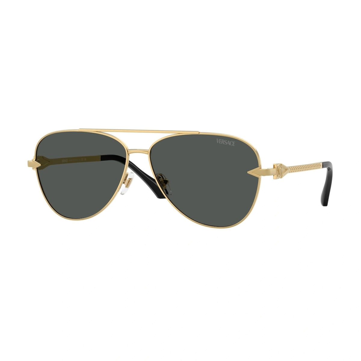Versace Sunglasses VE2283 100287 61mm Gold / Dark Grey Lens