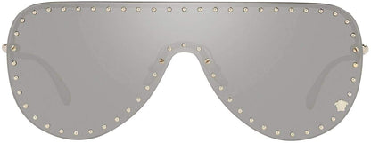 Versace Sunglasses VE2230B 12526G 45mm Pale Gold / Light Grey Mirror Silver Lens