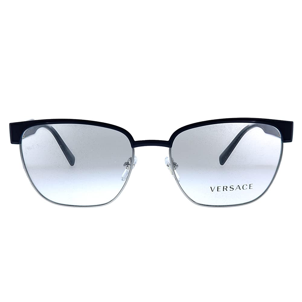 Versace Eyeglasses VE1264 1462 54mm Matte Blue Gunmetal / Demo Lens