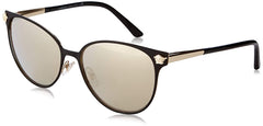 Versace VE2168 1366/5A Sunglasses Black-Pale Gold / Gold Mirror