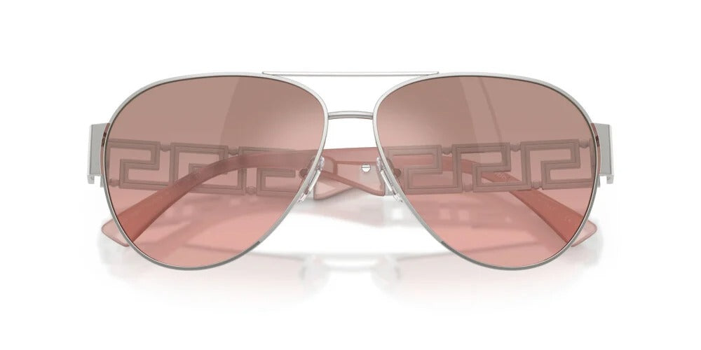 Versace Sunglasses VE2289 10017E 61mm Silver / Pink Mirror Silver Gradient Lens