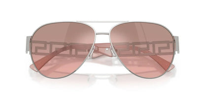 Versace Sunglasses VE2289 10017E 61mm Silver / Pink Mirror Silver Gradient Lens
