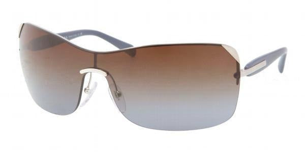 Prada VINTAGE Sunglasses PR59OS 1BC0A4 Silver / Brown Gradient Lens