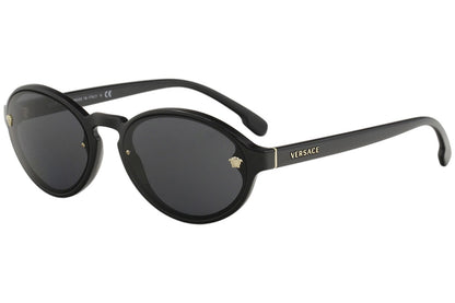 Versace VE4352 GB1/87 Sunglasses 54mm Black-Gold / Grey Lens