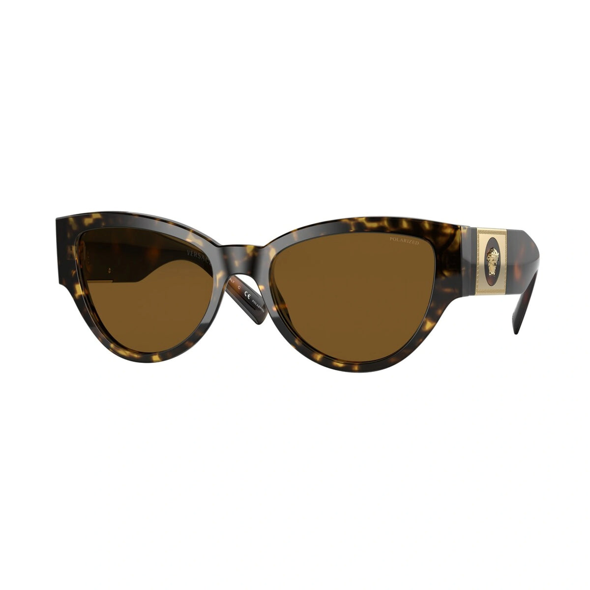 Versace Sunglasses VE4398 10883 55mm Brown Havana / Brown Polarized Lens
