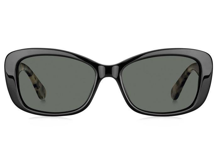 Kate Spade CLARETTA/P/S WR7/M9 Rectangle Sunglasses Black Havana/Grey Polarized