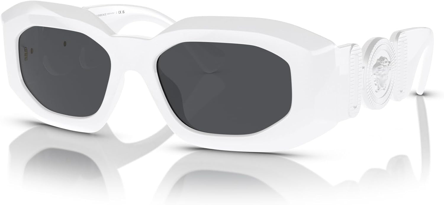Versace Sunglasses VE4425U 543887 54mm White / Dark Grey Lens