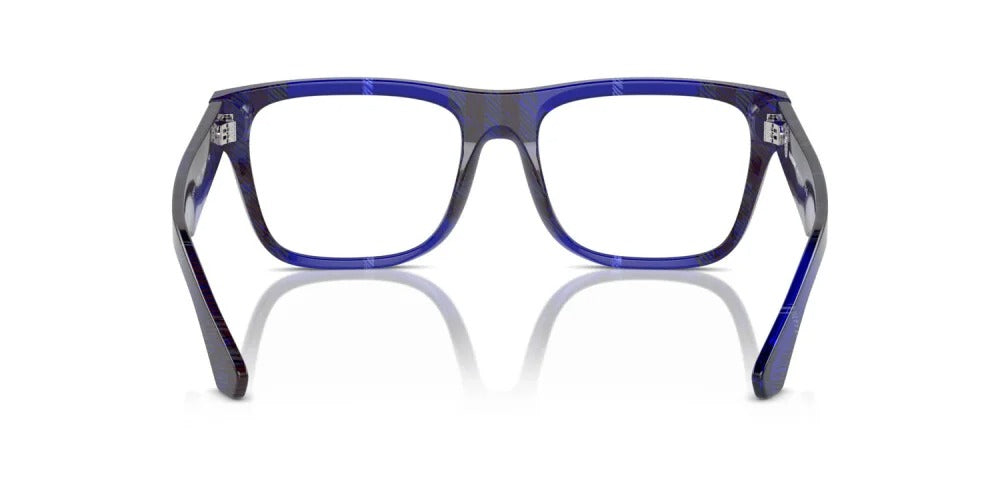 Burberry BE2411 4114 Eyeglasses 53mm Check Blue / Clear Demo Lens