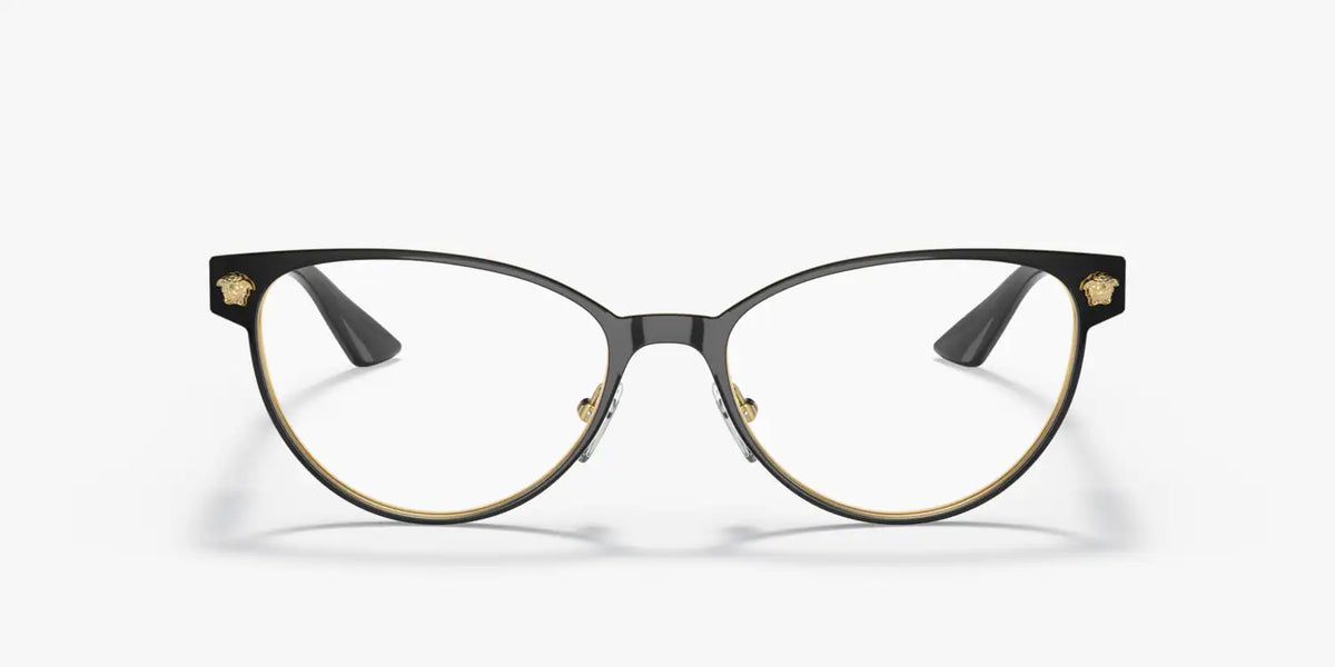 Versace Eyeglasses VE1277 1433 54mm Black Gold / Demo Lens