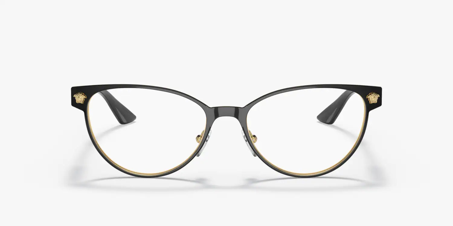 Versace Eyeglasses VE1277 1433 54mm Black Gold / Demo Lens