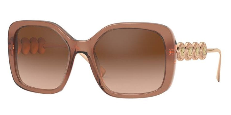 Versace VE4375 53253B 53mm Sunglasses Transparent Brown / Brown Gradient [53-18-135]