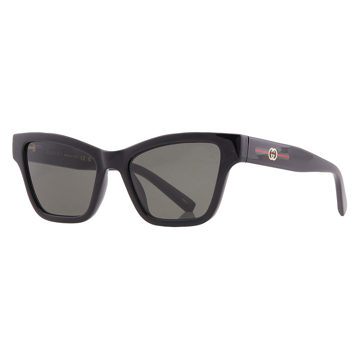 Gucci GG1982S 001 Sunglasses 53mm Black / Grey Solid Lens