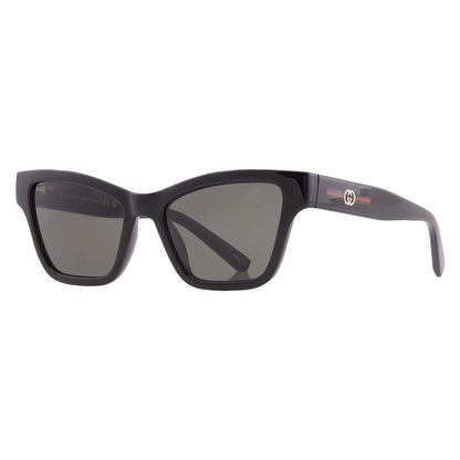 Gucci GG1982S 001 Sunglasses 53mm Black / Grey Solid Lens