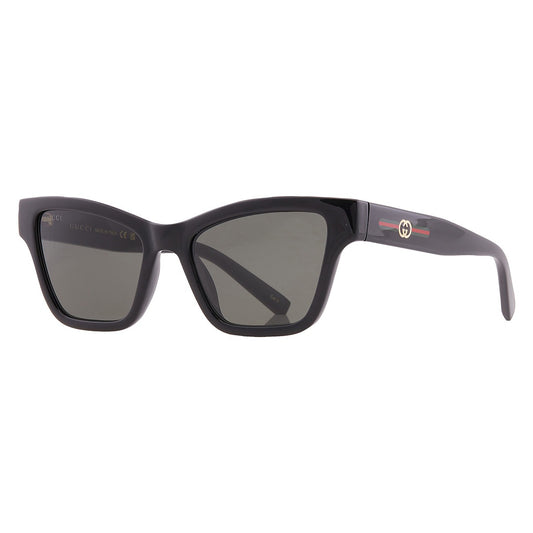 Gucci GG1982S 001 Sunglasses 53mm Black / Grey Solid Lens