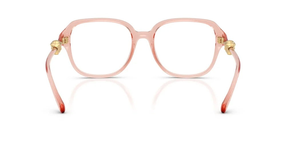 Versace VE3386D 5533 Eyeglasses 55mm Transparent Pink / Clear Demo Lens