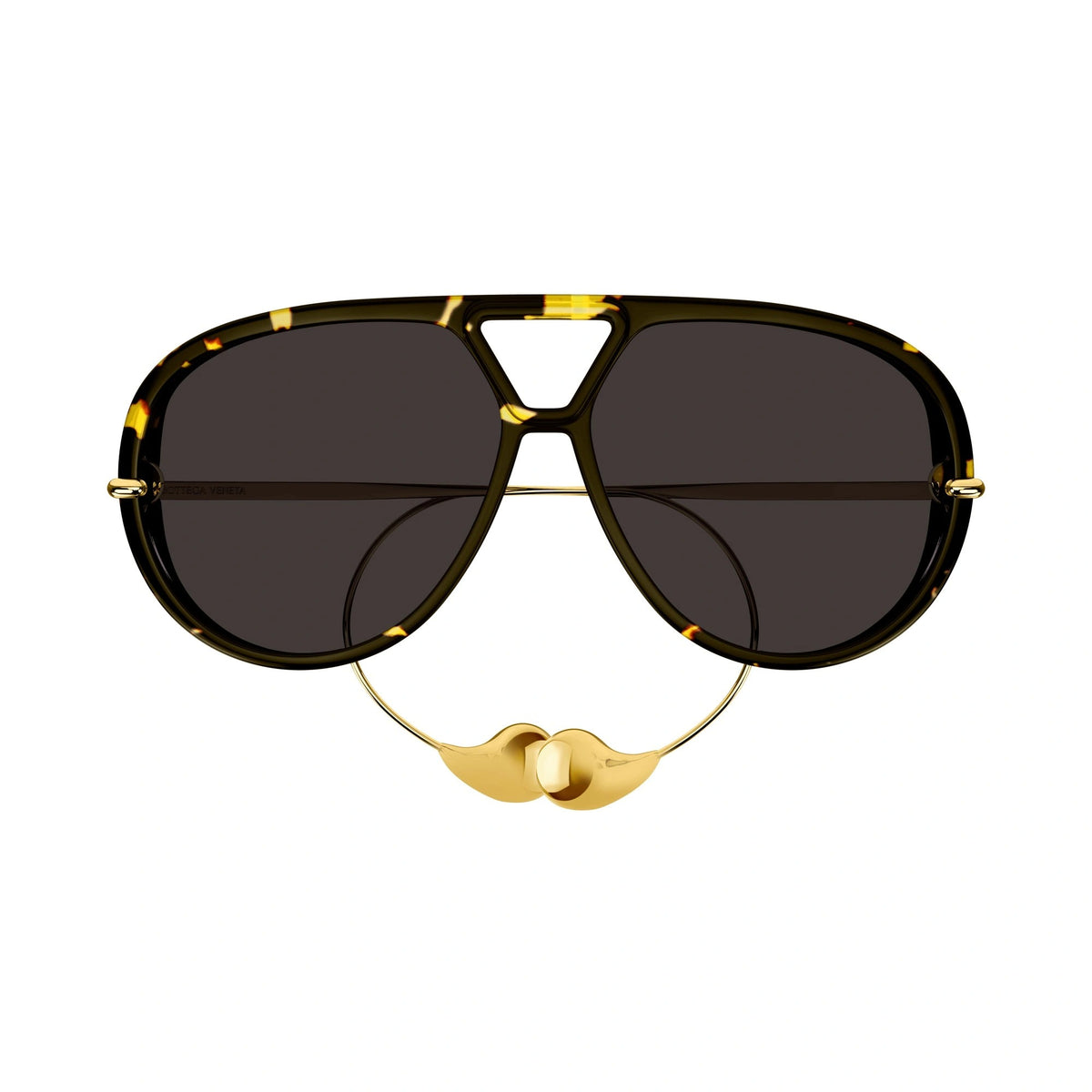 Bottega Veneta Sunglasses BV1273S 005 63mm Havana Gold / Dark Grey Lens