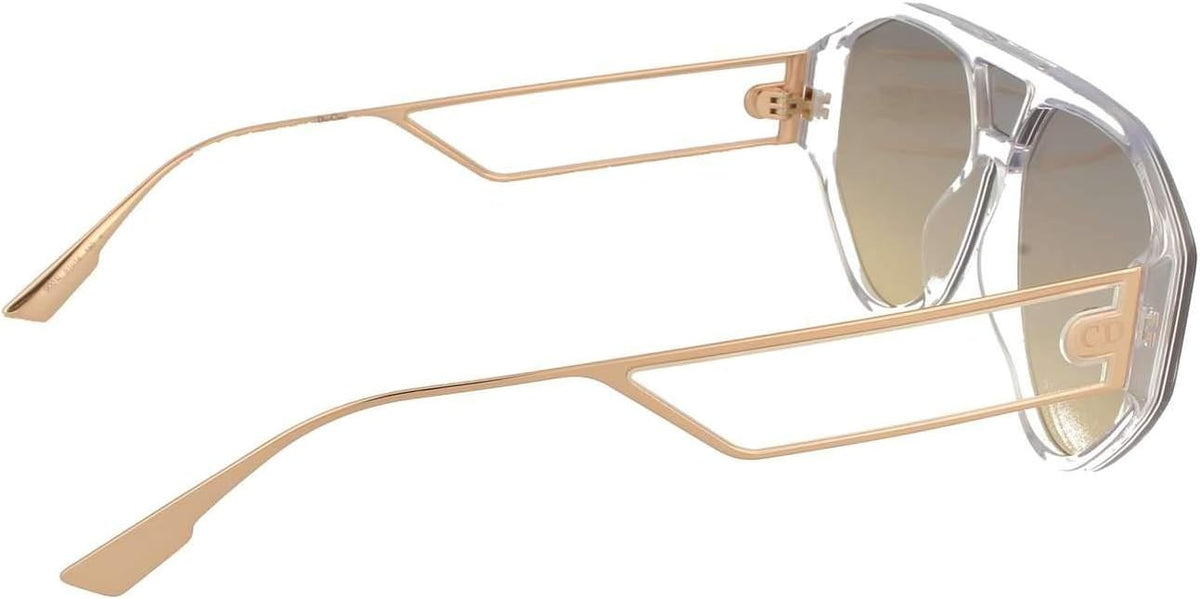 Dior Sunglasses DIORCLAN1 900-1I 61mm Crystal / Gold Lens