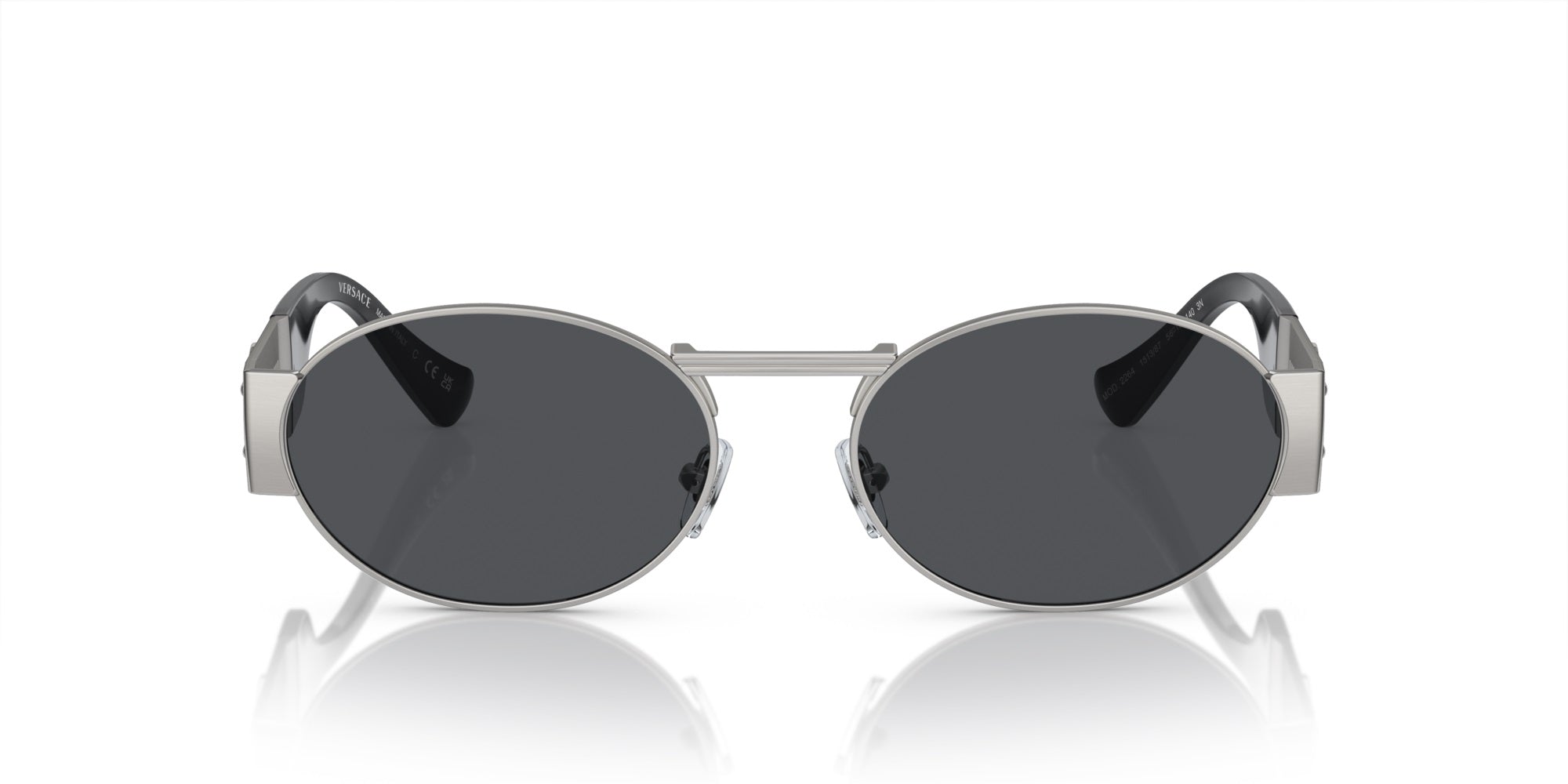 Versace Sunglasses VE2264 151387 56mm Silver / Dark Grey Lens