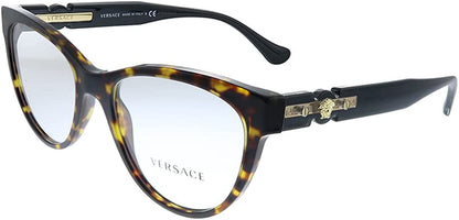 Versace Eyeglasses VE3304 108 51mm Havana / Demo Lens