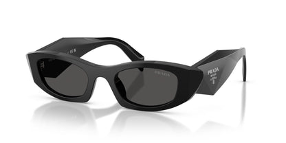 Prada PR B16S 16K08Z Sunglasses 50mm Black / Dark Grey Solid Lens