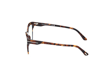 Tom Ford Eyeglasses FT5965-B 052 53mm Havana / Blue Filter Lens