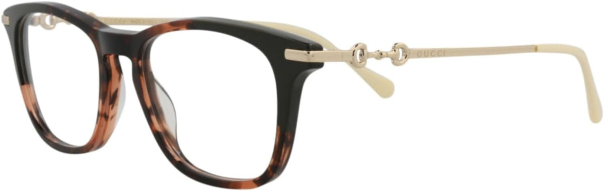 Gucci GG0919O 003 Eyeglasses 50mm Havana Gold / Clear Demo Lens