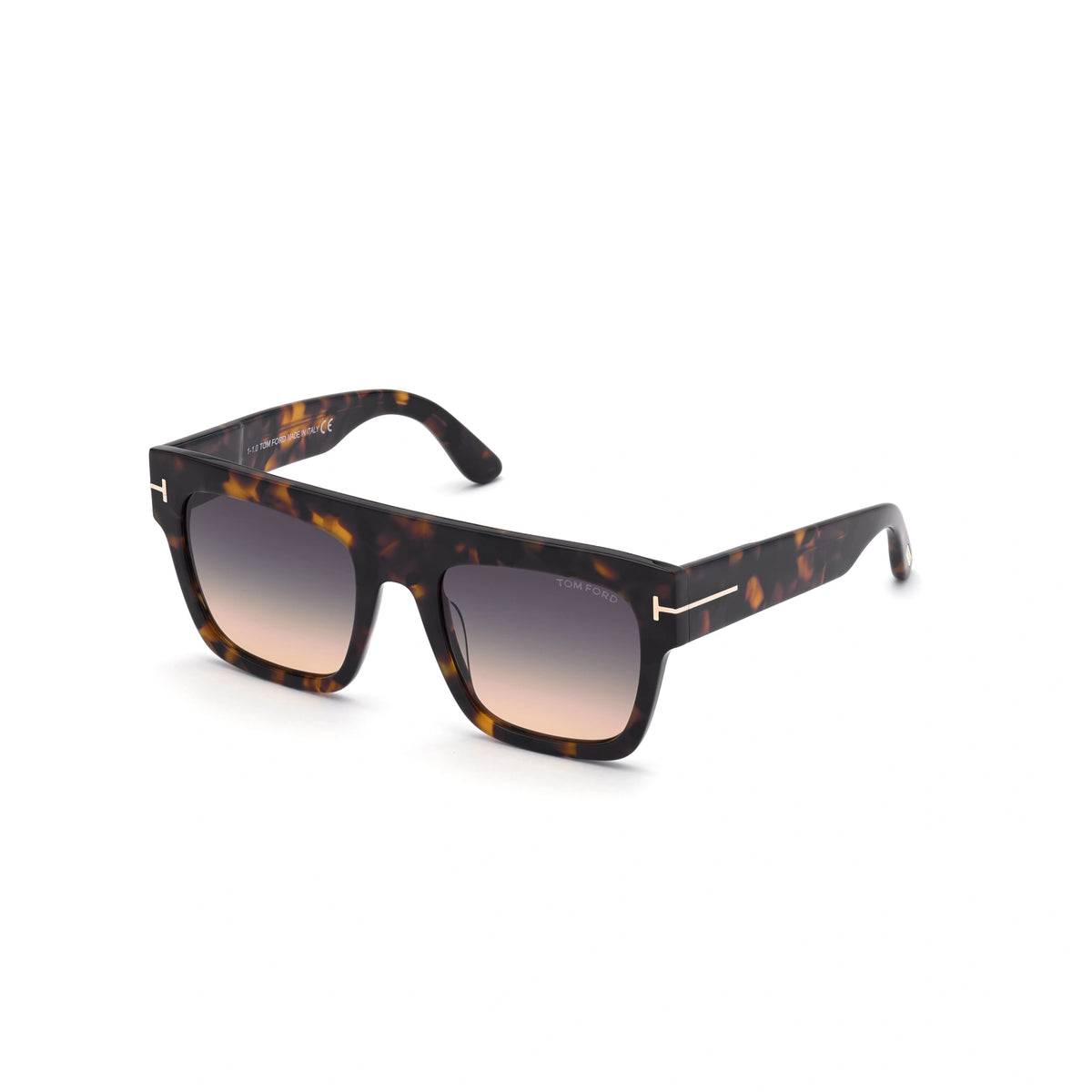 Tom Ford Sunglasses FT847S 52B 52mm Dark Havana / Gradient Smoke Lens