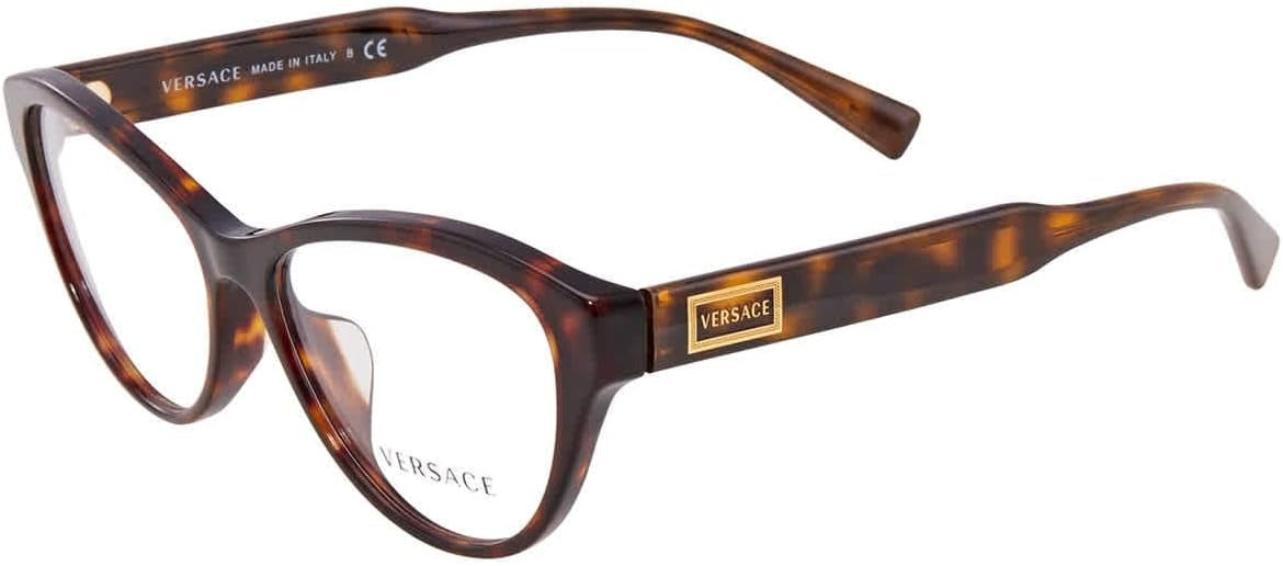 Versace Eyeglasses VE3276A 108 54mm Havana / Demo Lens