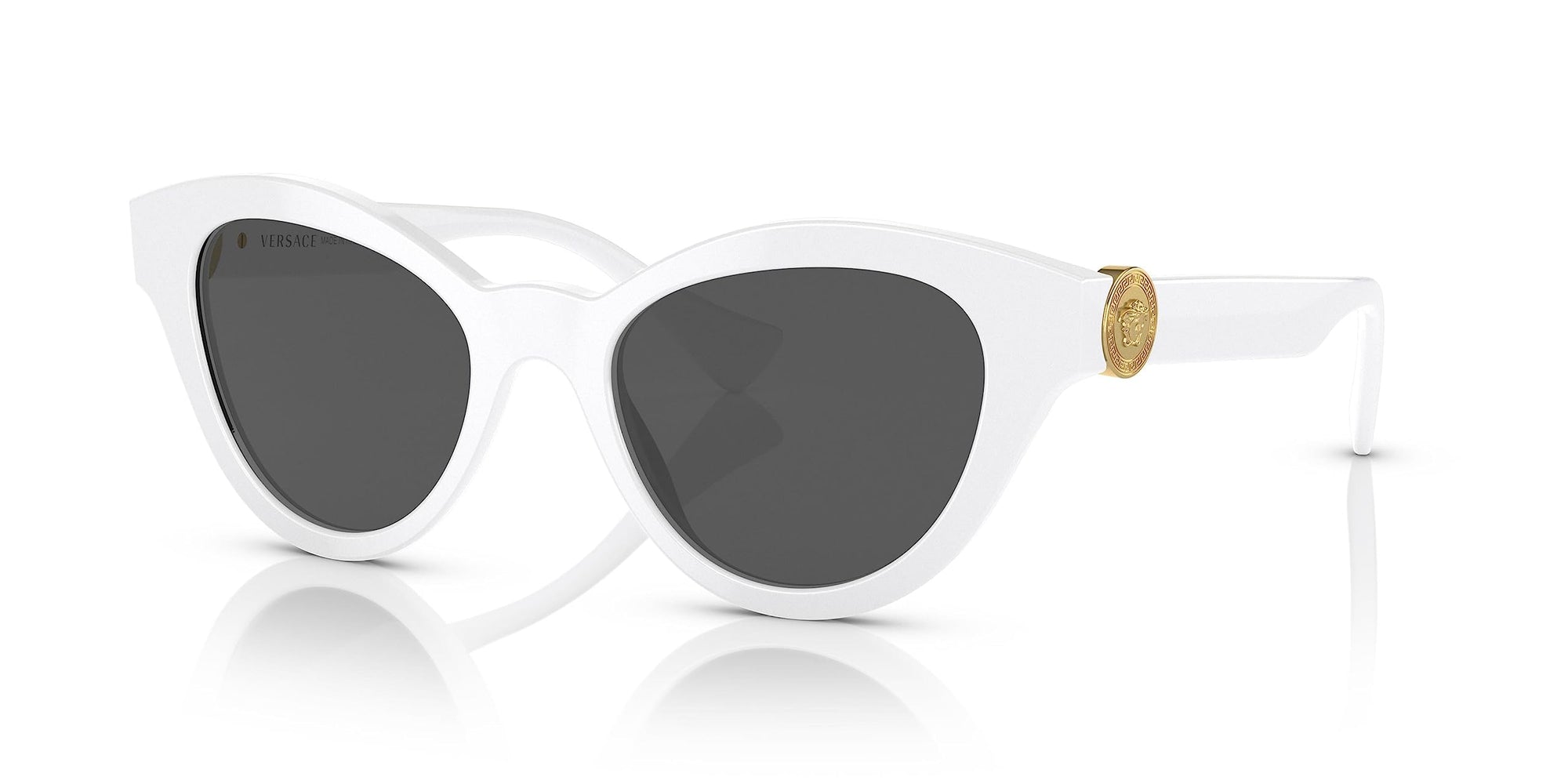 Versace Sunglasses VE4435 314/87 52mm White / Dark Gray Lens
