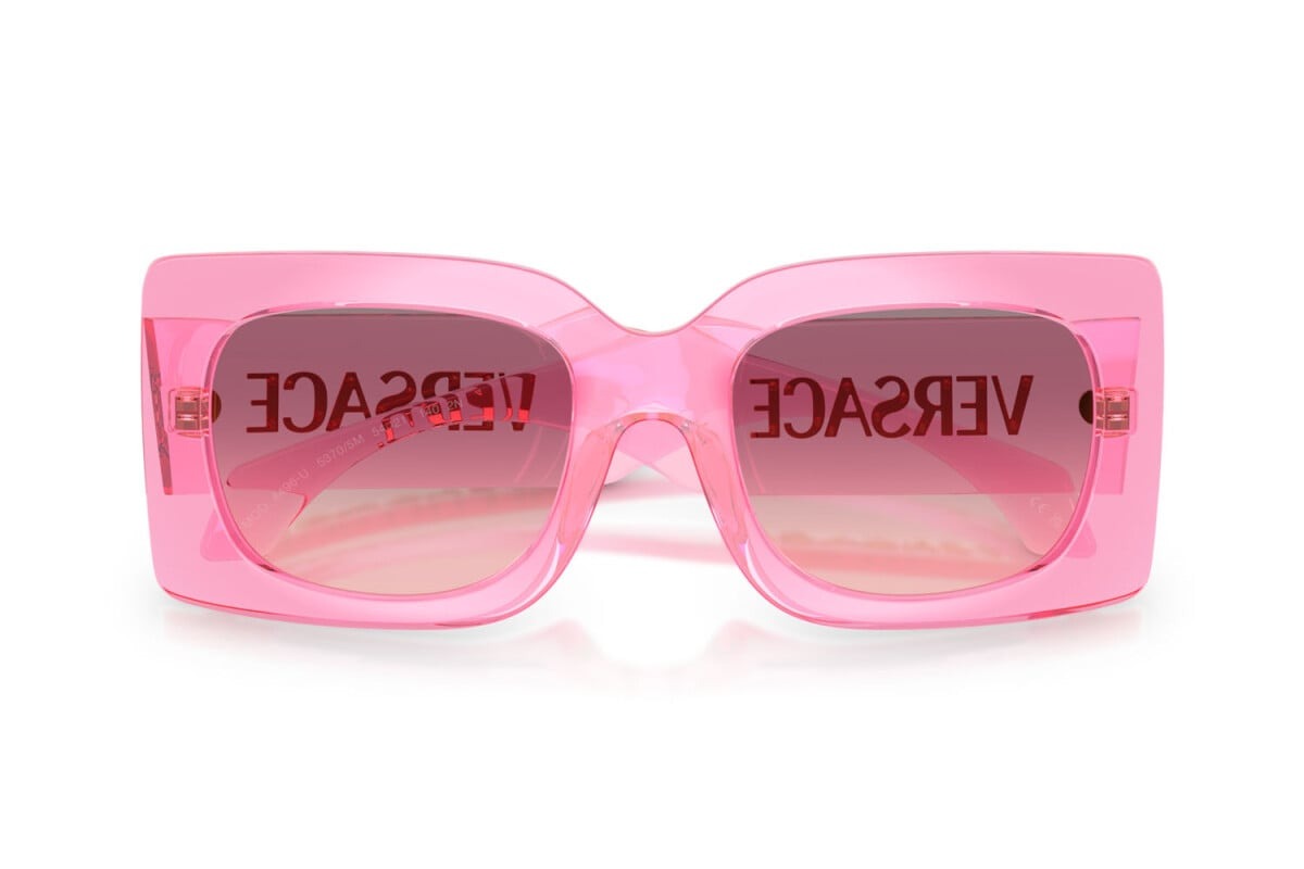 Versace Sunglasses VE4496U 53705M 54mm Transparent Pink/Rose Gradient Grey Lens