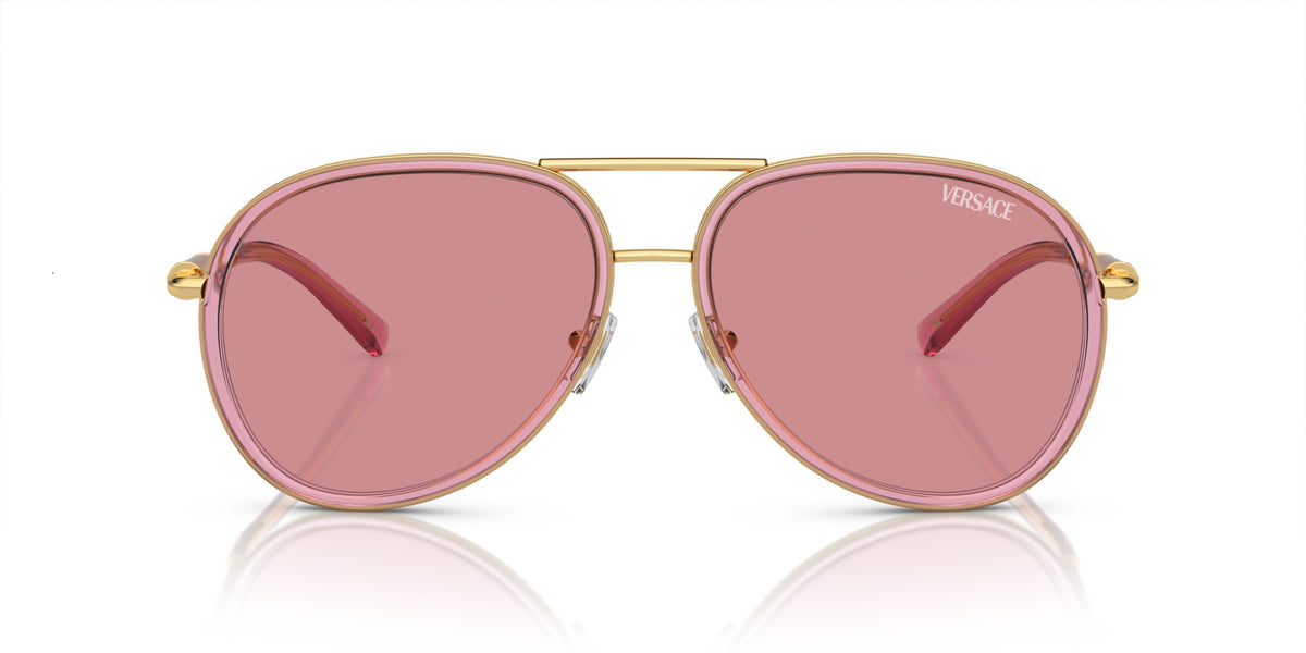 Versace Sunglasses VE2260 100284 60mm Pink Transparent / Pink Lens