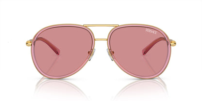 Versace Sunglasses VE2260 100284 60mm Pink Transparent / Pink Lens