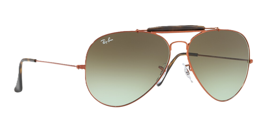 Ray-Ban RB3029 9002A6 Outdoorsman II Sunglasses 62mm Bronze/Green Gradient Lens