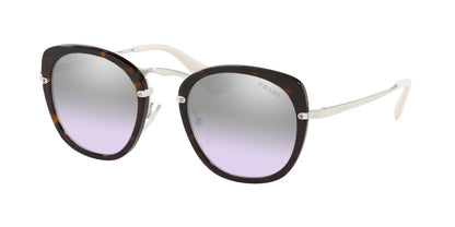 Prada PR58US 2AU210 49mm Sunglasses Brown Havana / Purple Gradient Mirror Lens